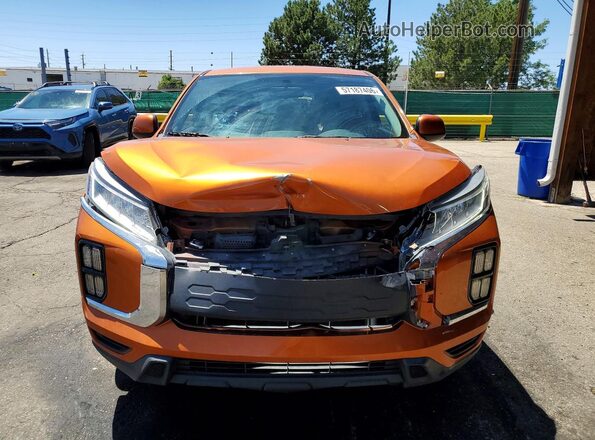 JA4AP3AU1LU017013 2020 MITSUBISHI OUTLANDER Orange Widok z przodu