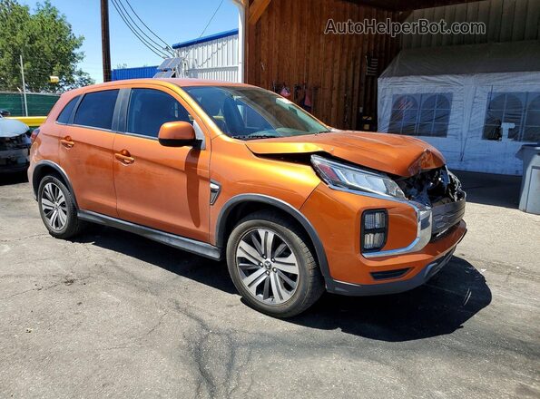 JA4AP3AU1LU017013 2020 MITSUBISHI OUTLANDER Orange Przód prawy