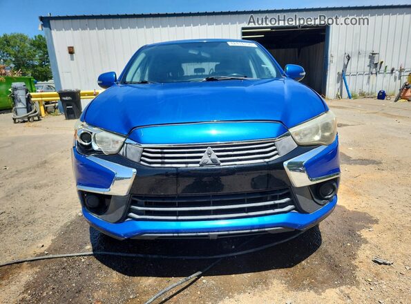 JA4AP3AU3HZ041937 2017 MITSUBISHI OUTLANDER Blue Widok z przodu