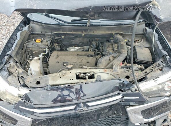 JA4AP3AU3JZ024349 2018 MITSUBISHI OUTLANDER Black Շարժիչի բաժամունքի տեսք