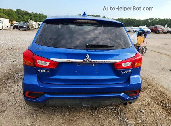 JA4AP3AU3KU002236 2019 MITSUBISHI OUTLANDER Blue უკანა სავარძლების ხედი