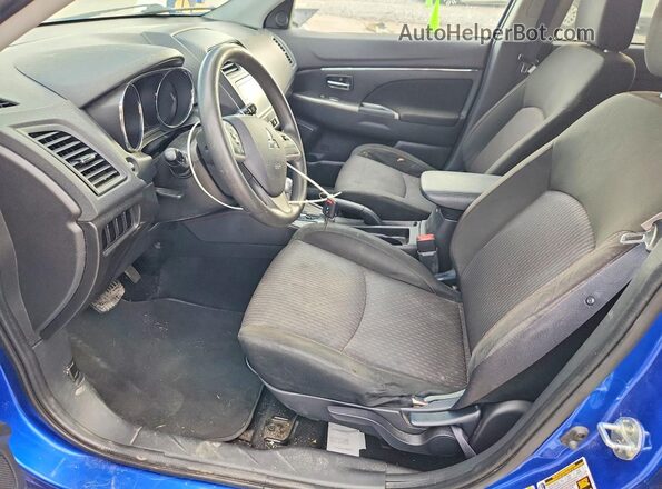 JA4AP3AU3KU002236 2019 MITSUBISHI OUTLANDER Blue ძრავის განყოფილების ხედი