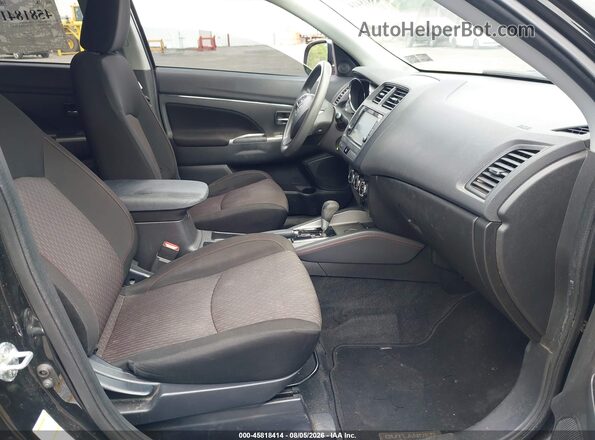 JA4AP3AU4KU033446 2019 MITSUBISHI OUTLANDER SPORT Black წინა სალონის ხედი