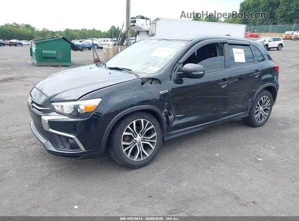 JA4AP3AU4KU033446 2019 MITSUBISHI OUTLANDER SPORT Black წინა მარცხენა ხედი სამი მეოთხედიდან