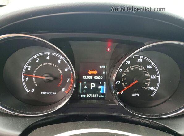 JA4AP3AU6GZ033166 2016 MITSUBISHI OUTLANDER Silver Widok zestawu wskaźników