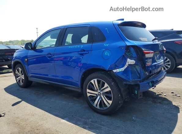 JA4AP3AU6LU004306 2020 MITSUBISHI OUTLANDER Blue Trasero izquierdo