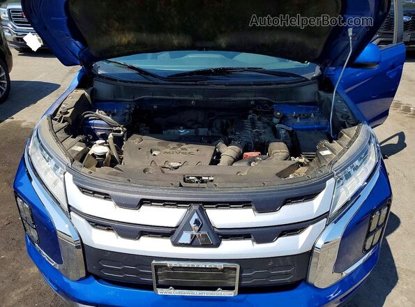 JA4AP3AU6LU004306 2020 MITSUBISHI OUTLANDER Blue Vista interior trasera
