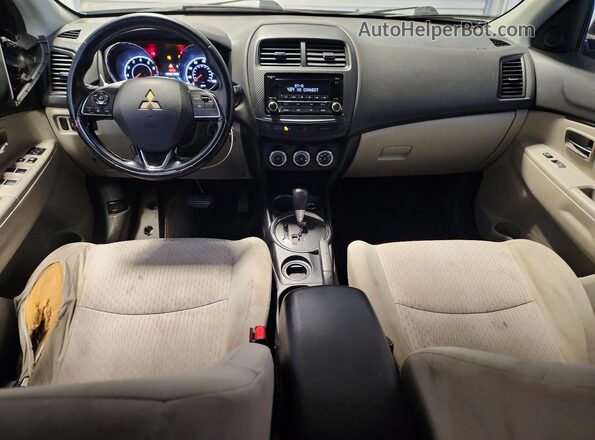 JA4AP3AU7HZ007337 2017 MITSUBISHI OUTLANDER Brown Dashboard view