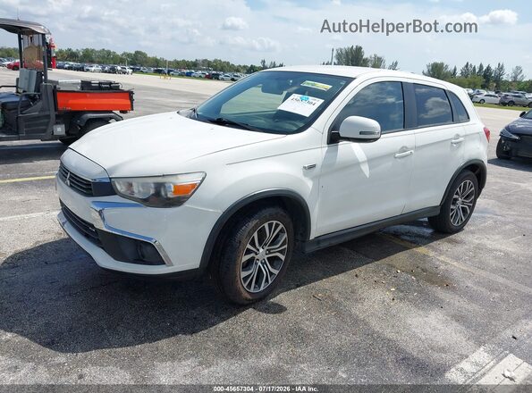 JA4AP3AU7HZ013820 2017 MITSUBISHI OUTLANDER SPORT White Առջևի ձախ երեք քառորդ տեսարան