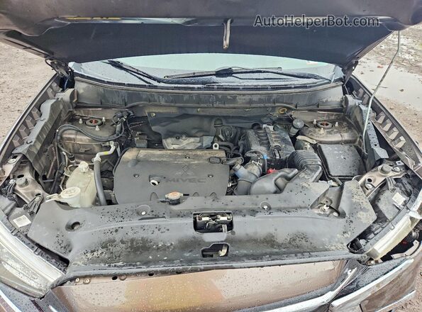 JA4AP3AU7KU033277 2019 MITSUBISHI OUTLANDER Gray ძრავის განყოფილების ხედი