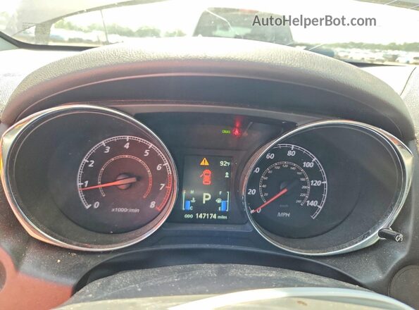 JA4AP3AU8GZ062166 2016 MITSUBISHI OUTLANDER Brown ხელსაწყოთა პანელის ხედი