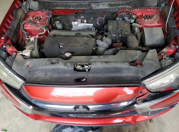 JA4AP3AU8JZ009166 2018 MITSUBISHI OUTLANDER Red Vista del compartimento del motor