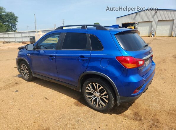 JA4AP3AU8JZ026730 2018 MITSUBISHI OUTLANDER Blue Trasero izquierdo