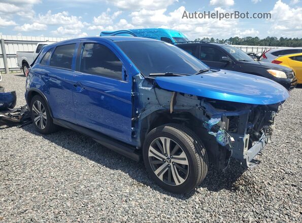 JA4AP3AU8LU031037 2020 MITSUBISHI OUTLANDER Blue Przód prawy