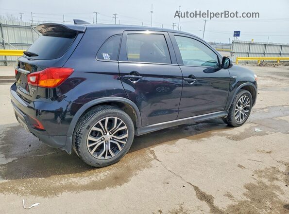JA4AP3AW2JU019268 2018 MITSUBISHI OUTLANDER Черный Задняя правая четверть