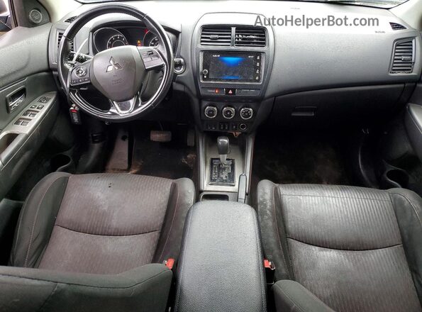 JA4AP4AU4KU005796 2019 MITSUBISHI OUTLANDER Black Առջևի վահանակի տեսք
