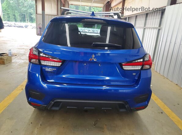 JA4AP4AU6LU012556 2020 MITSUBISHI OUTLANDER Blue Հետևի տեսք