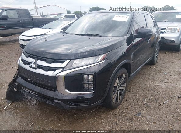 JA4AP4AU9LU030713 2020 MITSUBISHI OUTLANDER SPORT Black წინა მარცხენა ხედი სამი მეოთხედიდან