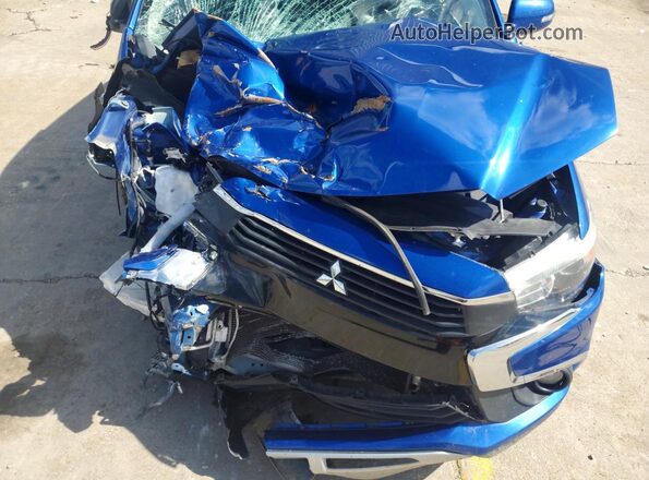 JA4AP4AW2HZ024084 2017 MITSUBISHI OUTLANDER Blue ძრავის განყოფილების ხედი