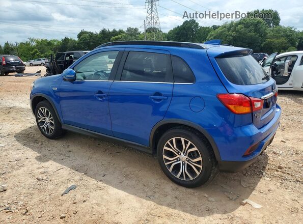 JA4AP4AW2JU024802 2018 MITSUBISHI OUTLANDER Blue Trasero izquierdo