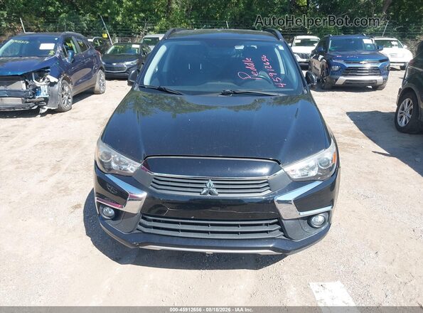 JA4AP4AW7HZ020788 2017 MITSUBISHI OUTLANDER SPORT Black Դիմացի տեսք