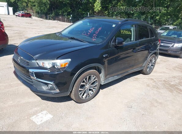 JA4AP4AW7HZ020788 2017 MITSUBISHI OUTLANDER SPORT Black Առջևի ձախ երեք քառորդ տեսարան