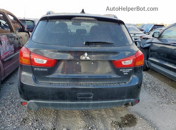 JA4AP4AW7HZ048364 2017 MITSUBISHI OUTLANDER Black Հետևի տեսք