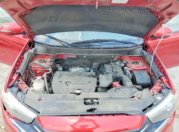 JA4AP4AW7KU010069 2019 MITSUBISHI OUTLANDER Red Widok wnętrza z tyłu