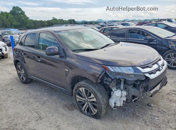 JA4APUAU8MU002337 2021 MITSUBISHI OUTLANDER Коричневый Передняя правая четверть