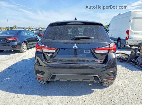 JA4APUAU9MU033452 2021 MITSUBISHI OUTLANDER Black Widok z tyłu