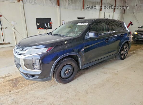 JA4APUAUXMU005028 2021 MITSUBISHI OUTLANDER Black Trasero izquierdo