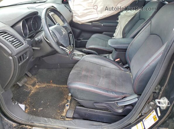 JA4APVAU5NU011486 2022 MITSUBISHI OUTLANDER Black წინა სალონის ხედი