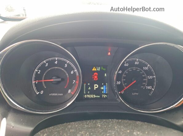 JA4APVAUXNU016019 2022 MITSUBISHI OUTLANDER Orange Instrument cluster view