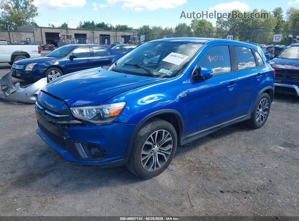 JA4AR3AW5JZ009511 2018 MITSUBISHI OUTLANDER SPORT Blue წინა მარცხენა ხედი სამი მეოთხედიდან