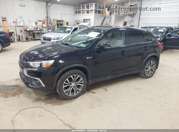 JA4AR3AW7HZ020567 2017 MITSUBISHI OUTLANDER SPORT Black Առջևի ձախ երեք քառորդ տեսարան