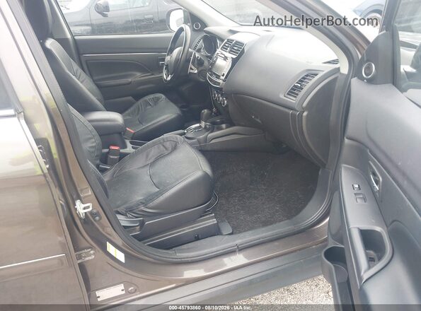 JA4AR4AW0HZ028516 2017 MITSUBISHI OUTLANDER SPORT Коричневый Вид салона спереди