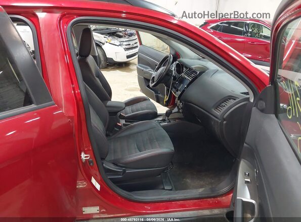 JA4AR4AW1KU001054 2019 MITSUBISHI OUTLANDER SPORT Red Widok wnętrza z przodu