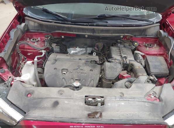JA4AR4AW1KU001054 2019 MITSUBISHI OUTLANDER SPORT Red Widok z tyłu