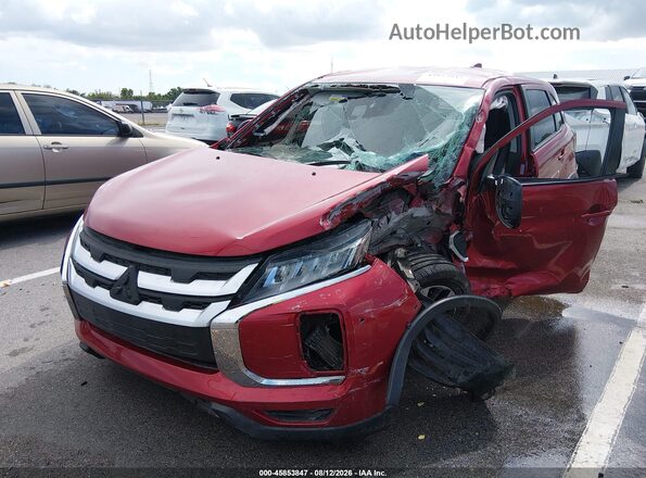 JA4ARUAU4MU025494 2021 MITSUBISHI OUTLANDER SPORT Red Vista tres cuartos delantera izquierda