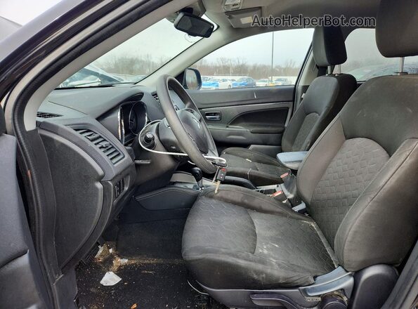 JA4ARUAU8NU002527 2022 MITSUBISHI OUTLANDER Black Սալոնի դիմացի տեսք