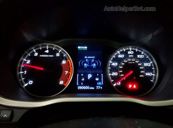 JA4AT4AA5LZ002850 2020 MITSUBISHI ECLIPSE Blue Vista del cuadro de instrumentos