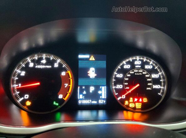 JA4ATWAAXPZ005745 2023 MITSUBISHI ECLIPSE Red ხელსაწყოთა პანელის ხედი