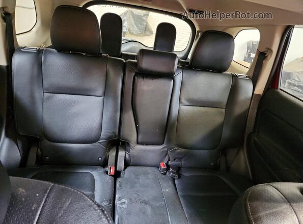 JA4AZ2A35HZ609682 2017 MITSUBISHI OUTLANDER Red უკანა სავარძლების ხედი