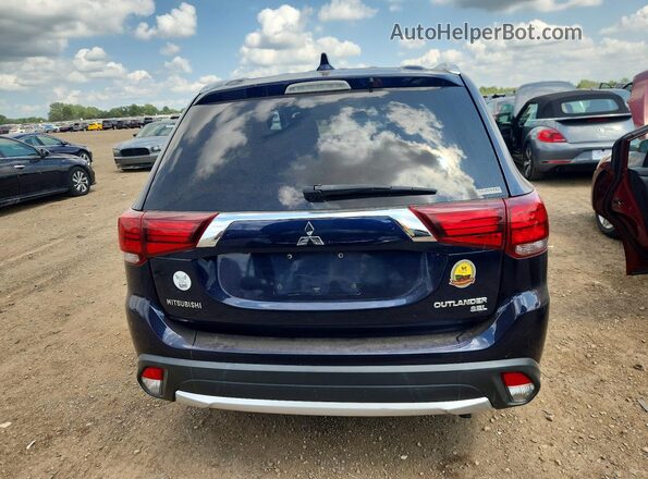 JA4AZ3A30HZ056817 2017 MITSUBISHI OUTLANDER Blue Вид ззаду