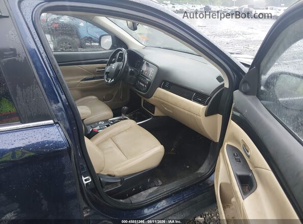 JA4AZ3A34JZ056809 2018 MITSUBISHI OUTLANDER Black Widok wnętrza z przodu