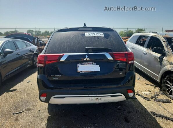 JA4AZ3A34LZ044257 2020 MITSUBISHI OUTLANDER Black უკანა ხედი