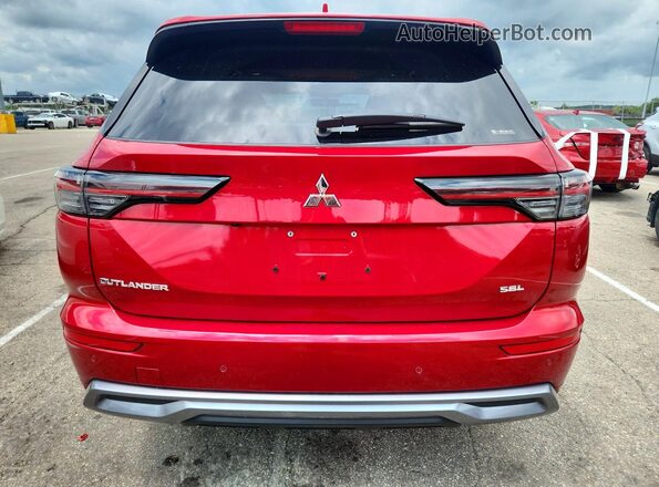 JA4J4WAB5TZ012876 2026 MITSUBISHI OUTLANDER Red Rear view