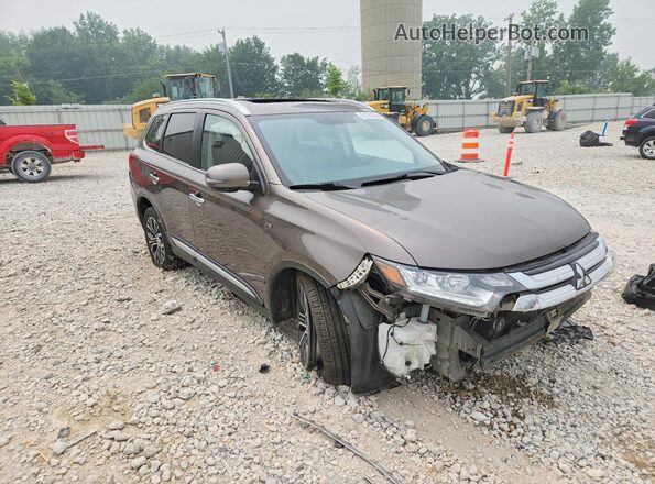 JA4JZ4AX1HZ006002 2017 MITSUBISHI OUTLANDER Gray Przód prawy