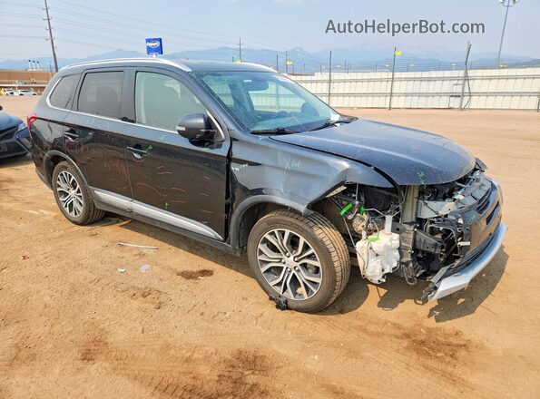 JA4JZ4AX1JJ001709 2018 MITSUBISHI OUTLANDER Black Delantero derecho