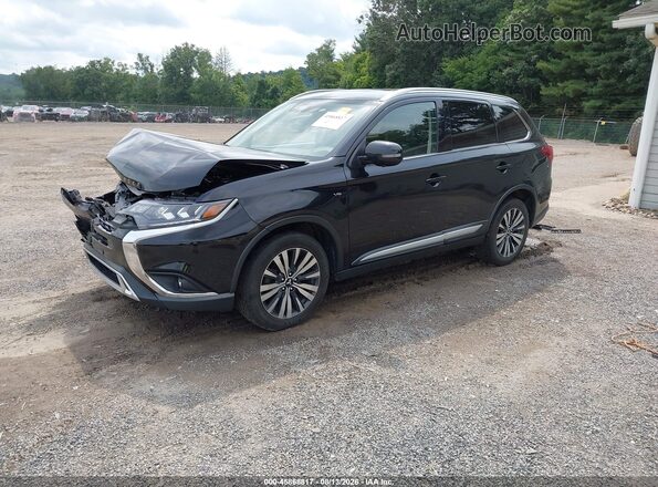 JA4JZ4AX1KZ024748 2019 MITSUBISHI OUTLANDER Black Առջևի ձախ երեք քառորդ տեսարան